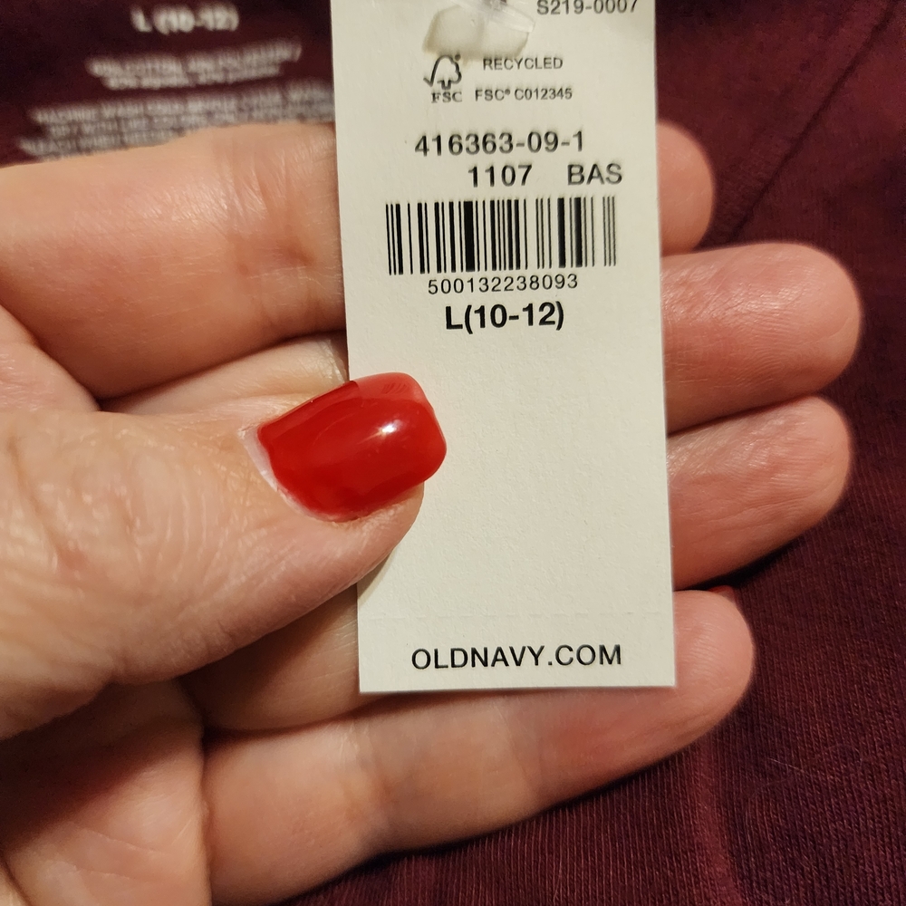 YY - Old Navy Kids Burgundy Polo Shirt - Picture 3 of 3